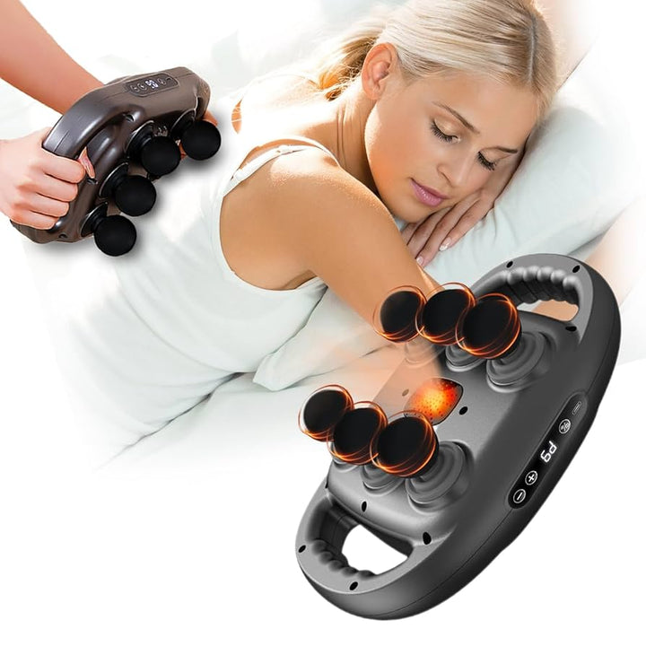 Wireless Deep Tissue Massage Gun with 6 Heads - ABC GOO