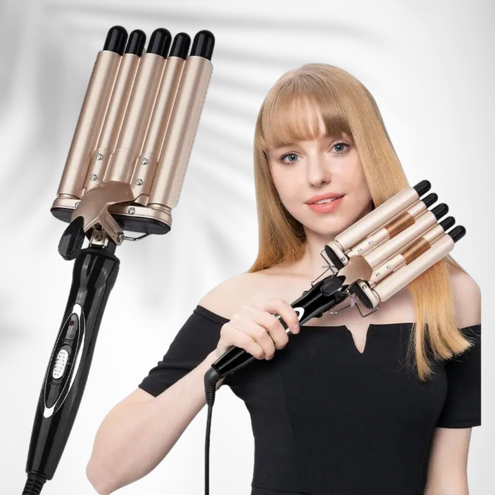 Curling Iron Wand With Lcd Temperature Display - ABC GOO