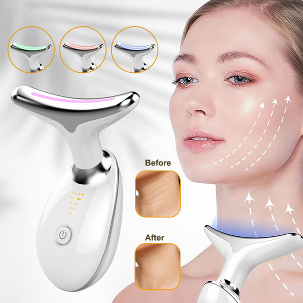 Neck & Facial Lift Massager – 3 Light Modes - ABC GOO