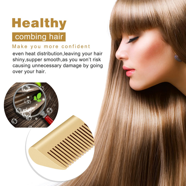2-in-1 Electric Hot Comb – Hair Straightener & Curler - ABC GOO