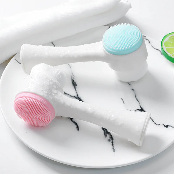 Double-Sided Silicone Face Cleansing Brush - ABC GOO