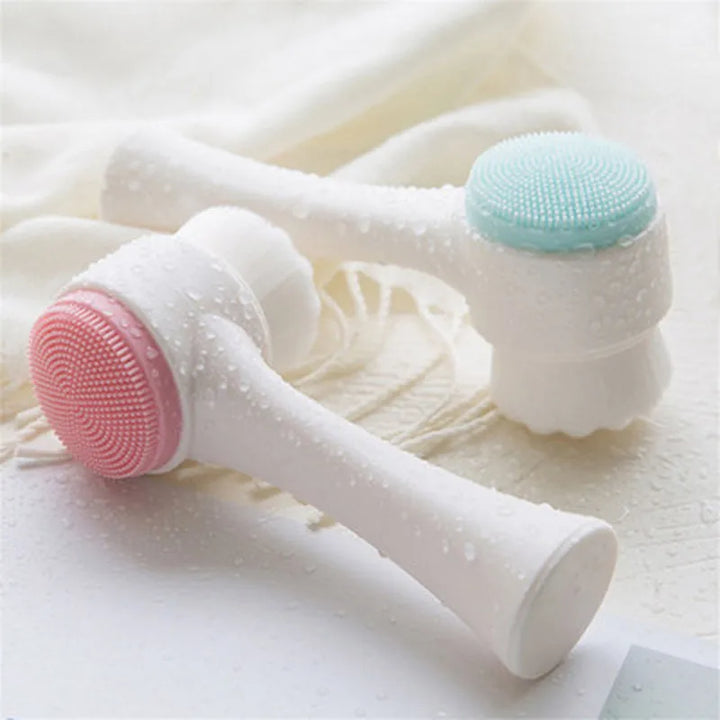 Double-Sided Silicone Face Cleansing Brush - ABC GOO