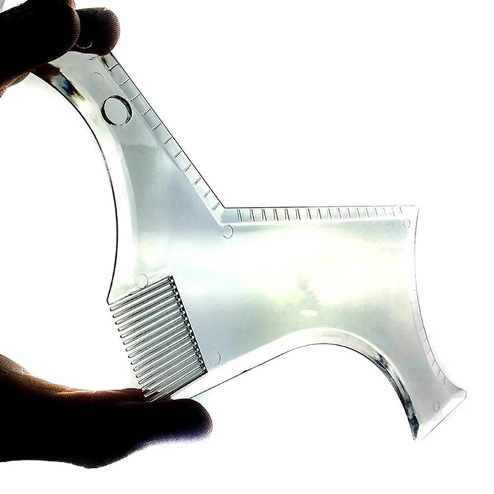 Transparent Men's Beard Comb - Shaping and Styling Template - ABC GOO