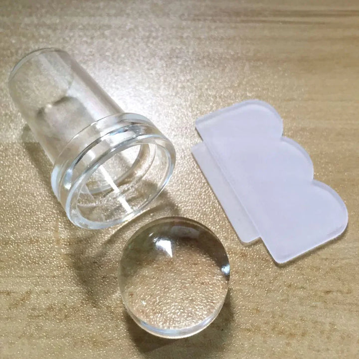 Transparent Silicone Nail Art Stamping Kit - ABC GOO