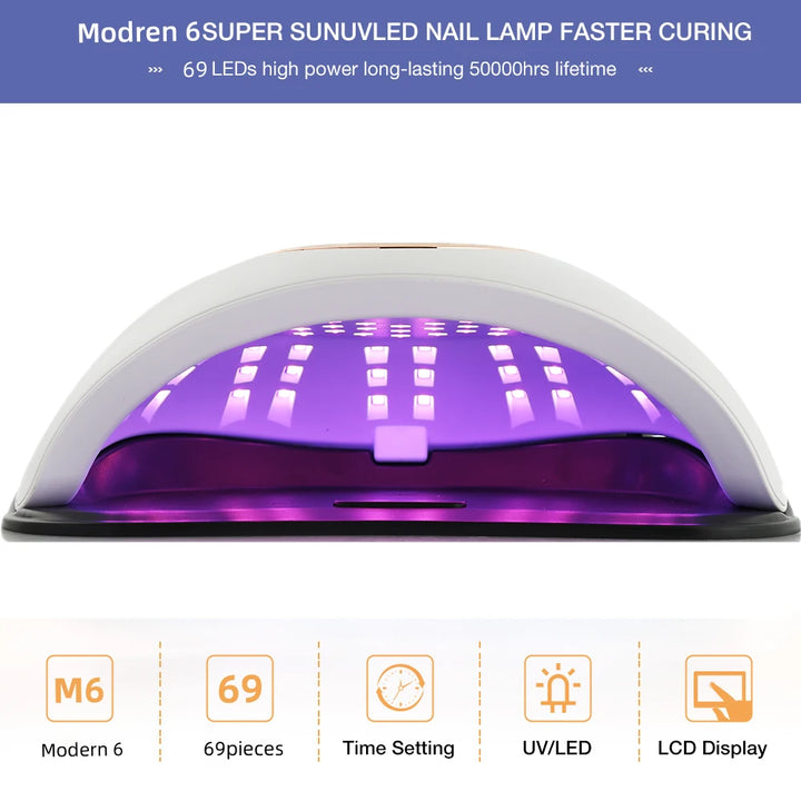 69-LED UV Nail Lamp – Cures All Gel Polish - ABC GOO