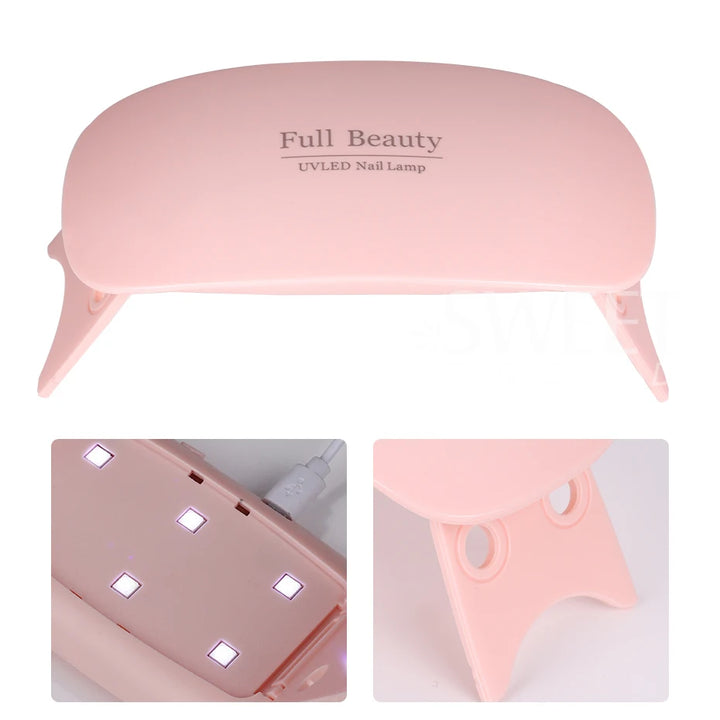 Mini 6W UV LED Nail Lamp – USB Rechargeable - ABC GOO