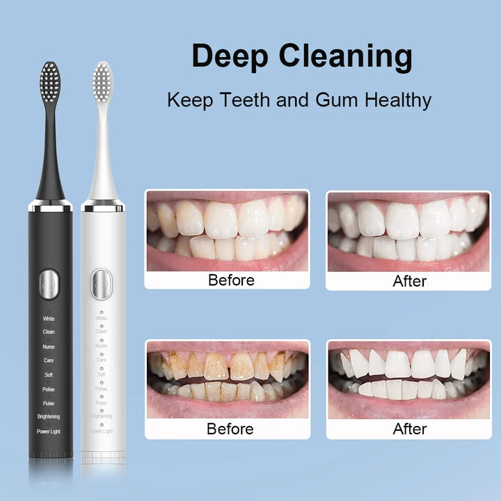 USB Rechargeable Sonic Electric Toothbrush - ABC GOO