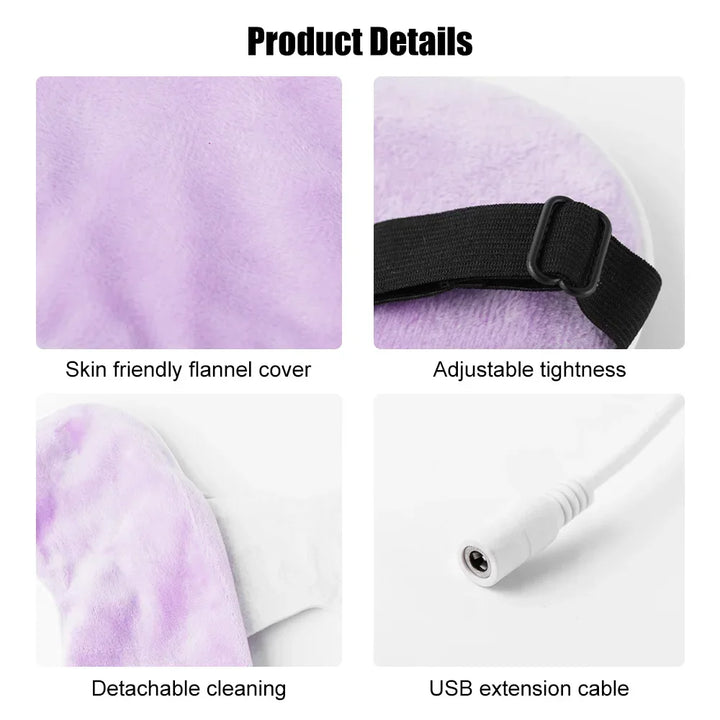USB Heated Eye Mask for Dry Eyes & Dark Circles - ABC GOO
