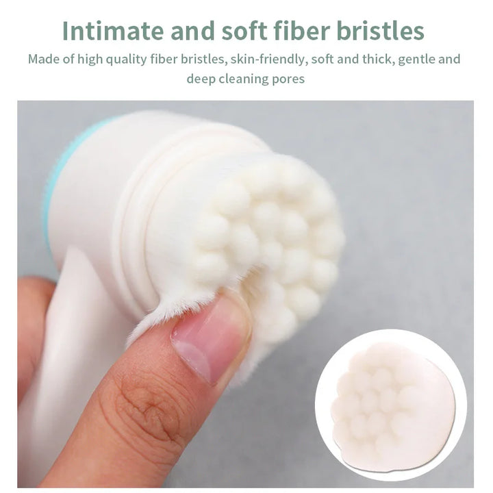Double-Sided Silicone Face Cleansing Brush - ABC GOO