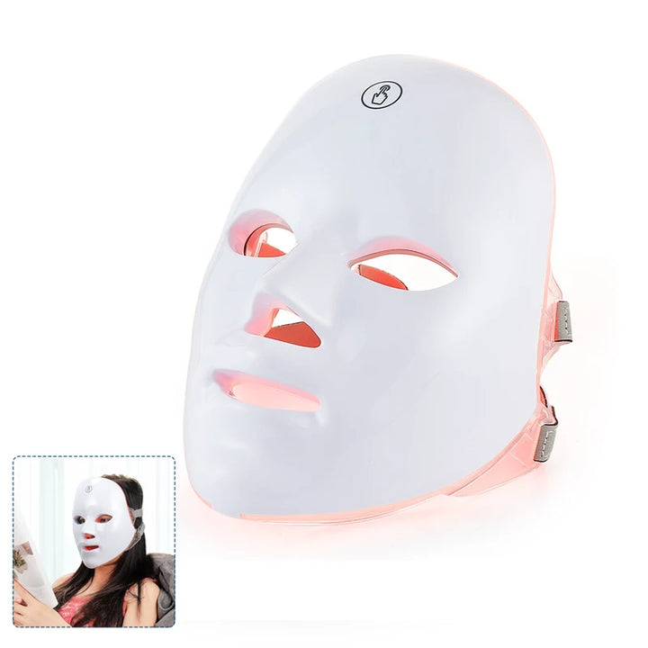 Wireless 7-Color LED Facial & Neck Mask - ABC GOO