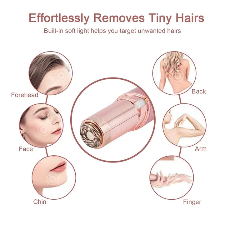 USB Rechargeable Painless Facial and Body Hair Removal - ABC GOO