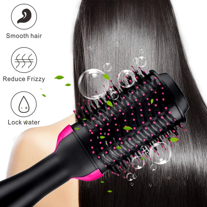 One-Step Hair Dryer & Volumizer - Hot Air Paddle Styling Brush - ABC GOO