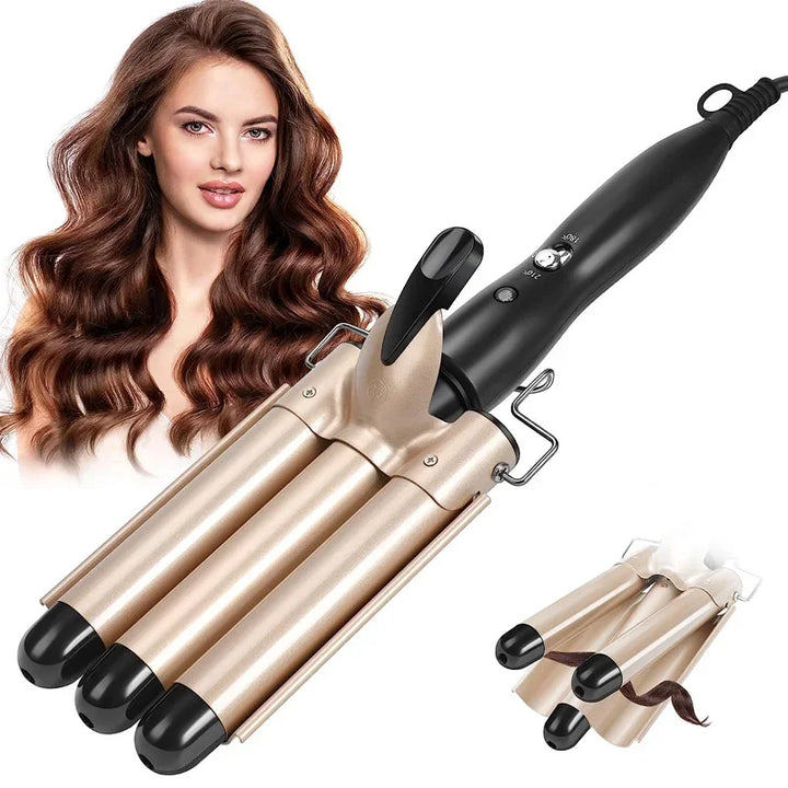 Curling Iron Wand With Lcd Temperature Display - ABC GOO