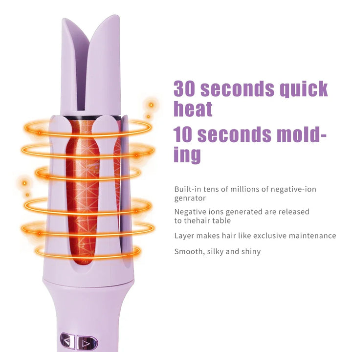 Professional Automatic Rotating Ceramic Hair Curler - ABC GOO