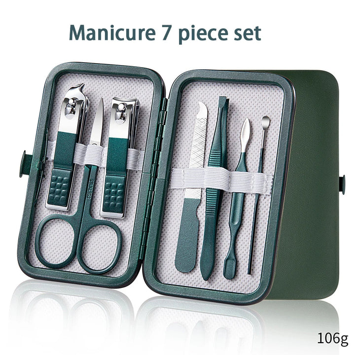7–18 Pcs Stainless Steel Manicure Set with Case - ABC GOO