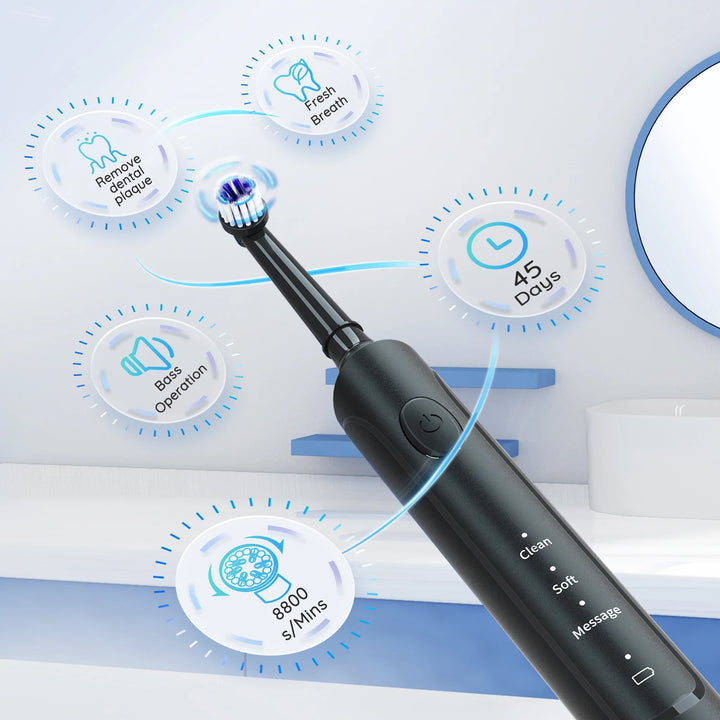 Electric Toothbrush with Rotating Clean Technology - ABC GOO