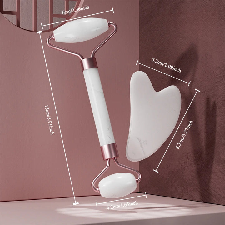 2-Piece Face Massager & Guasha Set - ABC GOO