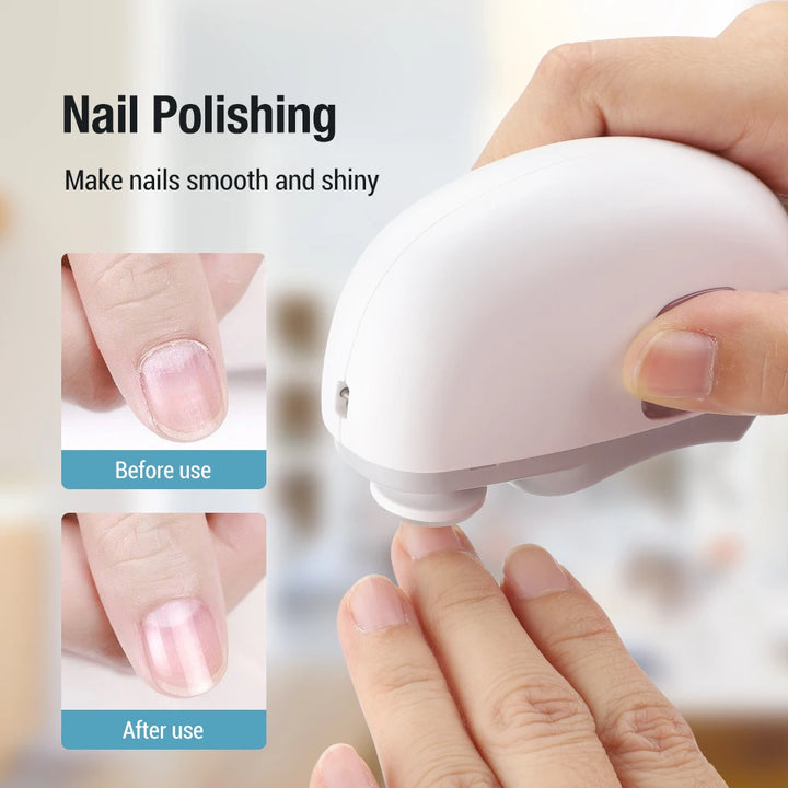 2 IN 1 Electric Nail Clipper Cutter With LED - ABC GOO