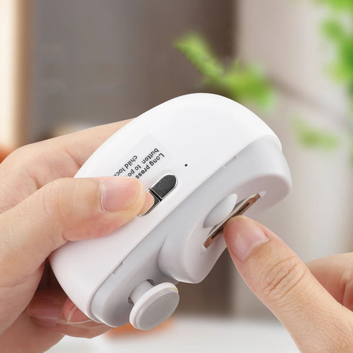2 IN 1 Electric Nail Clipper Cutter With LED - ABC GOO