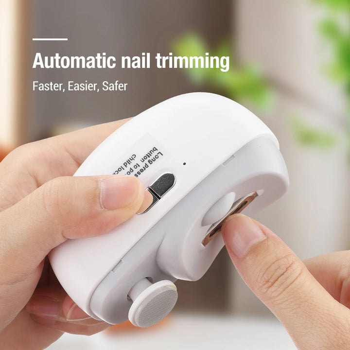 2 IN 1 Electric Nail Clipper Cutter With LED - ABC GOO