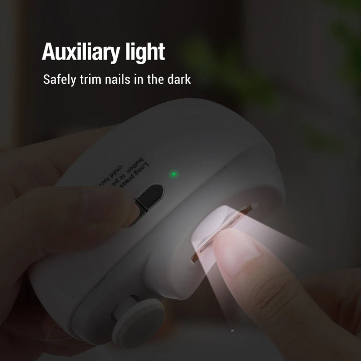 2 IN 1 Electric Nail Clipper Cutter With LED - ABC GOO